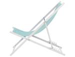 Chaise longue LOCRI II Bleu - Turquoise - Blanc