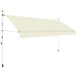 Auvent rétractable 296524-3 Blanc crème - Largeur : 400 cm