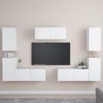 TV-Schrank 7er Set D132 Weiß - Tiefe: 80 cm