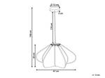 Lampe suspension PULAI Beige - Fibres naturelles - 47 x 198 x 47 cm