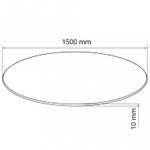 Plateau rond transparent 150 x 150 cm