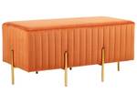 Hocker DAYTON Gold - Orange - 93 x 42 cm