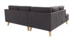 Ecksofa Honey Graphit - Ecke davorstehend links