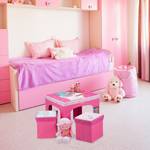 Sitzgruppe Kinder Pink - Holzwerkstoff - Textil - 60 x 48 x 60 cm
