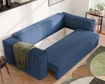 Sofa Bali Blau - Holzwerkstoff - 255 x 59 x 105 cm