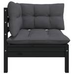 Gartensofa (2er Set) 3012138-15 Schwarz