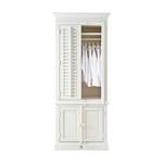 Kleiderschrank New Orleans Weiß - Massivholz - 96 x 230 x 60 cm