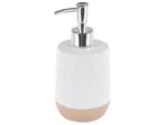 Set accessoires de salle de bain LEBU Beige - Blanc - Céramique - 13 x 34 x 13 cm