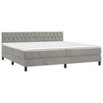 Boxspringbett 3017268-18 Hellgrau - Breite: 200 cm