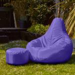 Sitzsack Outdoor Recliner + Hocker Violett