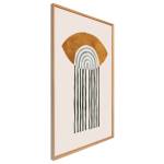 Tableau mural encadré abstrait 65x97 cm Beige - Bois manufacturé - 65 x 97 x 3 cm