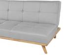 3-Sitzer Sofa FROYA Grau - Hellgrau - Eiche Hell