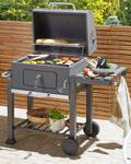 Holzkohlegrill PAVLOF Grau - Metall - 79 x 107 x 49 cm