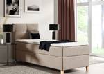 Boxspringbett Candy Mini Beige - Breite: 83 cm