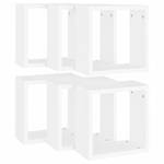 Étagère cube (lot de 6) 3016486-6 Blanc - 30 x 30 x 15 cm - Nombre de pièces dans le lot : 6