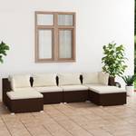 Garten-Lounge-Set (6-teilig) 3013633-1 Braun - Creme - Weiß