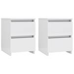 Table de chevet 299420-1 (lot de 2) Blanc brillant - Nombre de pièces dans le lot : 2