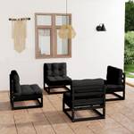 Salon de jardin (lot de 4) 3009867-2 Anthracite - Noir