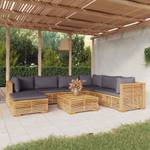 Garten-Lounge-Set 3028565-18 (8-teilig) Dunkelgrau - Grau