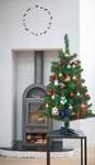Weihnachtsbaum Joy mit Deko und LED Grün - Kunststoff - 50 x 90 x 50 cm