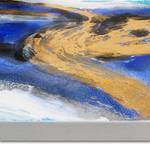 Malerei Abstrakt Blau - 150 x 85 cm