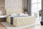 Boxspringbett LEPARO-Z Beige - Breite: 200 cm - H3