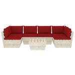 Mobilier de jardin (lot de 7) 3016490-17 Rouge - Brun rouge