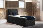 Boxspringbett Egro Mini Schwarz - Breite: 103 cm