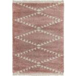 Tapis style berbère à franges DIKO Beige - 200 x 290 cm