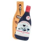 Coffret pour le vin et le fromage Noir - Bois manufacturé - 15 x 3 x 35 cm