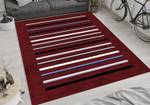 Tapis Rayures Rouge - 80 x 150 cm