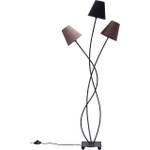 Lampadaire Flexible 3 bras 130cm marron Métal / Textile Marron 3 ampoules