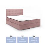 Boxspringbett Doppelbett Valbona Rosé - Breite: 180 cm