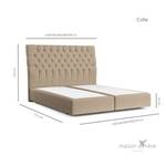 Boxspringbett Colle Bronze - Breite: 160 cm