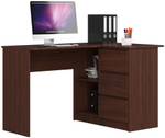 Bureau d'angle B16 droit CLP Imitation wengé