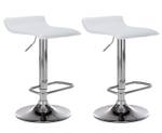 Tabouret de bar Dyn Lot de 2 Blanc