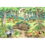 Puzzle Tiere im Wald und auf der Wiese Papier - 20 x 4 x 28 cm