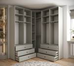 Garderobe Inova 3 Z7 Gold - Grau