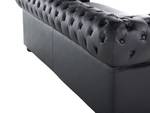 Chesterfield Sofa CHESTERFIELD 2-tlg Schwarz - Braun - 195 x 70 x 90 cm