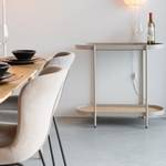 Table console Amaya Beige - En partie en bois massif - 85 x 76 x 39 cm