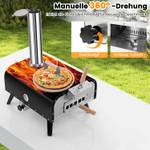 Pizzaofen ZB33956DE Schwarz - Metall - 42 x 70 x 75 cm