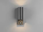 Außenwandlampe mit Bewegungsmelder Grau - Metall - 7 x 22 x 12 cm