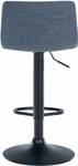 Tabouret de bar Branford Lot de 2 Bleu - Textile