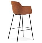 Tabouret De Bar CALVIN Marron - Métal - 59 x 108 x 54 cm