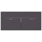 Badezimmerschrank 3037856-2 Grau - Breite: 100 cm