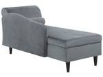 Chaise longue LUIRO Noir - Gris - Gris lumineux