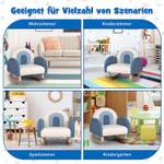 Kindersofa Kinder Schaukelstuhl HV10298 Blau - Textil - 49 x 51 x 51 cm