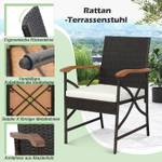 Gartenstuhl Set) Polyrattan (2er