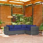 Garten-Lounge-Set (4-teilig) 3013632-14 Blau - Dunkelblau - Grau