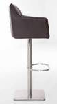 Tabouret de bar Damaso Lot de 2 Marron - Argenté